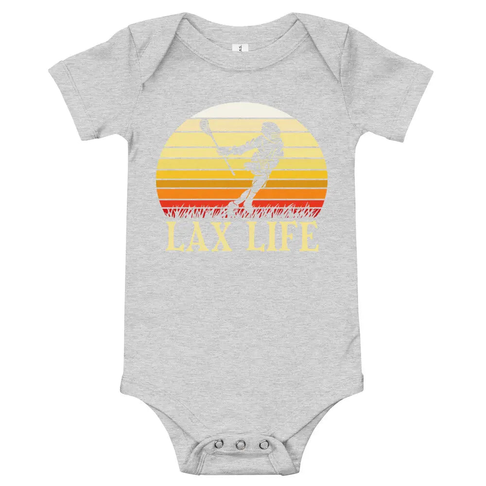 Baby Lacrosse Life short sleeve one piece Coast 2 Coast Lax USA