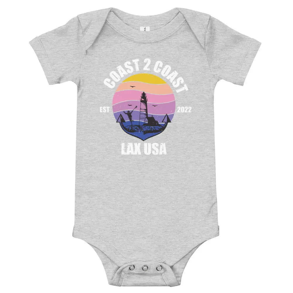 Baby short sleeve one piece Coast 2 Coast Lax USA