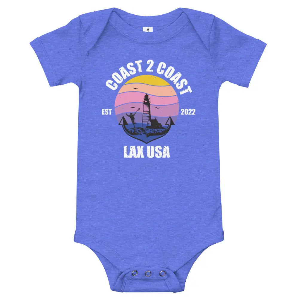 Baby short sleeve one piece Coast 2 Coast Lax USA