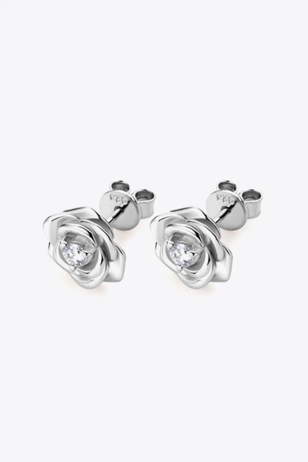 Moissanite Flower 925 Sterling Silver Earrings Trendsi