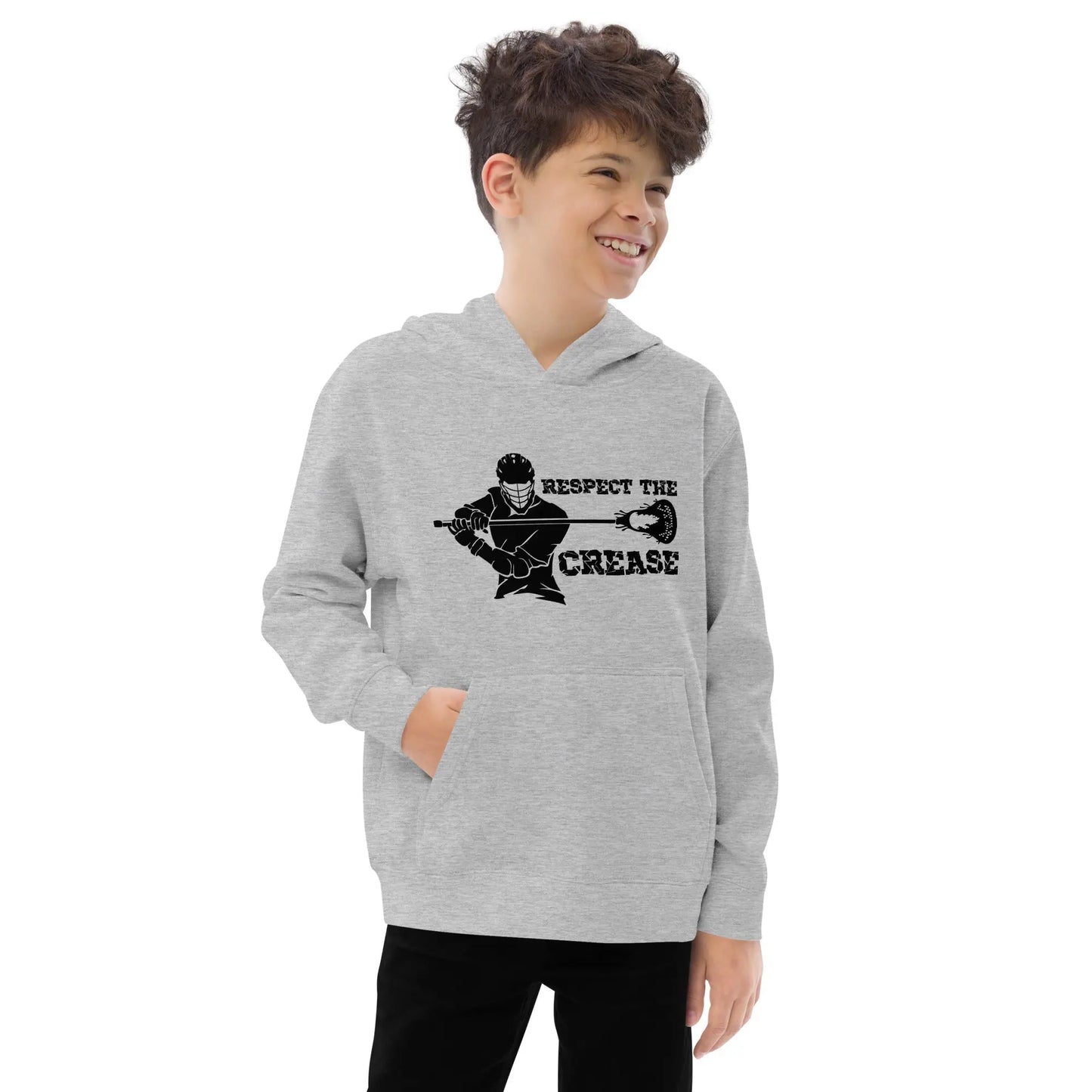 Respect the Crease Kids fleece hoodie Coast 2 Coast Lax USA