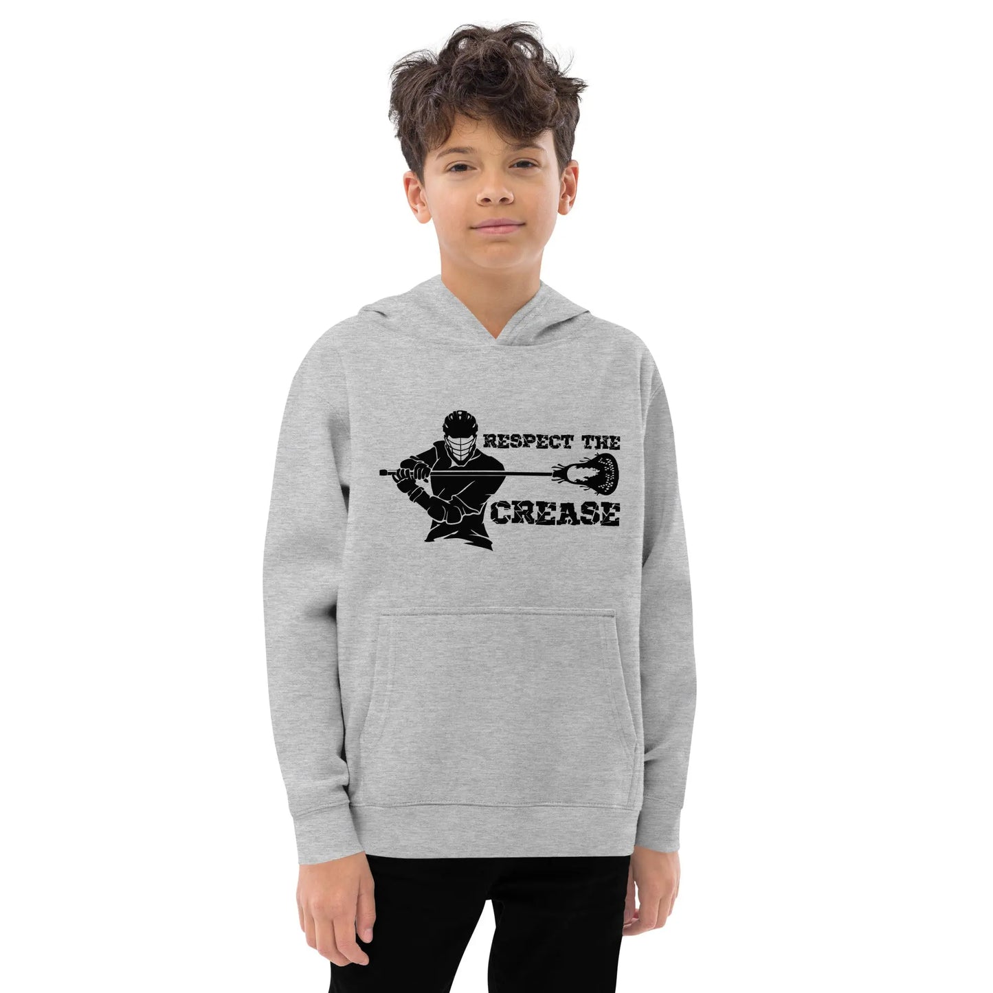 Respect the Crease Kids fleece hoodie Coast 2 Coast Lax USA