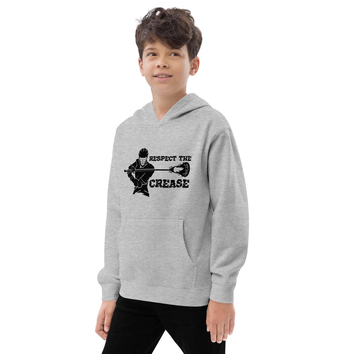 Respect the Crease Kids fleece hoodie Coast 2 Coast Lax USA