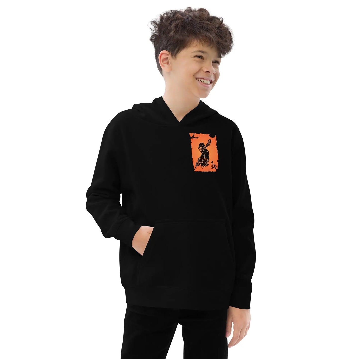 Fall Halloween Lacrosse Youth fleece hoodie Coast 2 Coast Lax USA