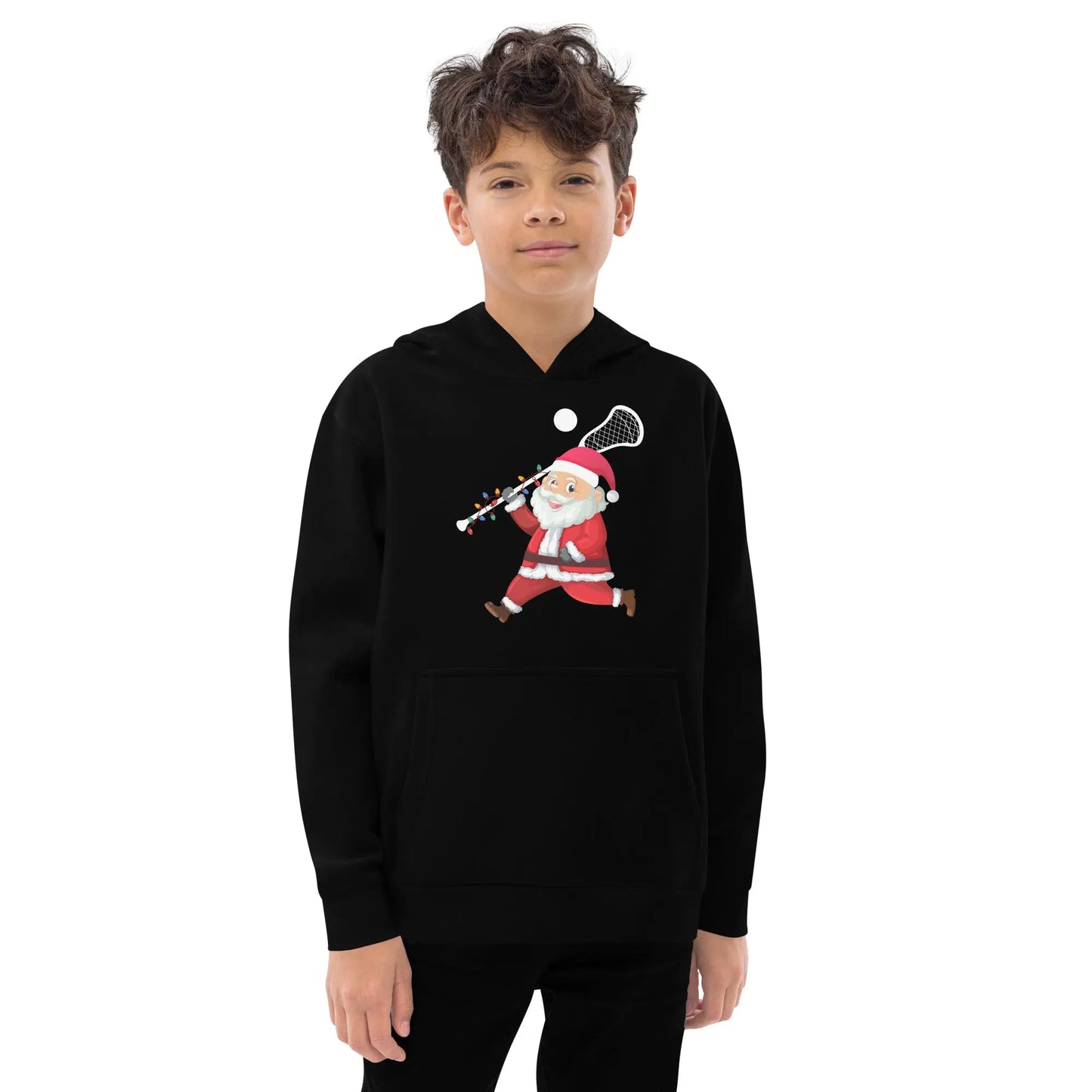 Kids Santa fleece hoodie Coast 2 Coast Lax USA