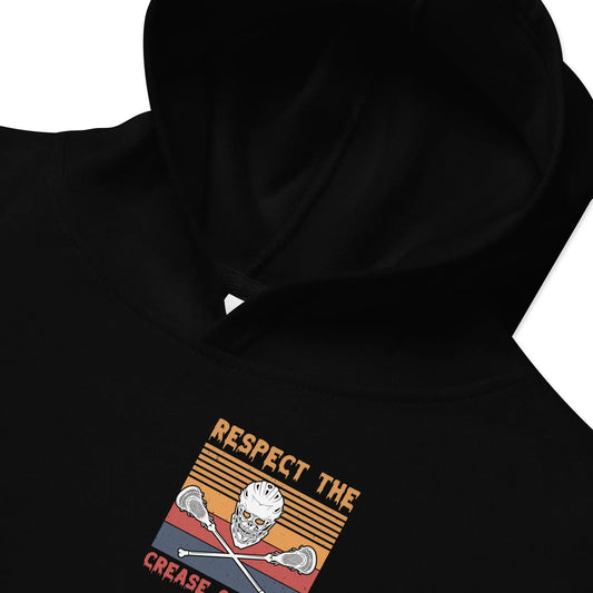 Halloween Lacrosse Respect the Crease Kids fleece hoodie Coast 2 Coast Lax USA