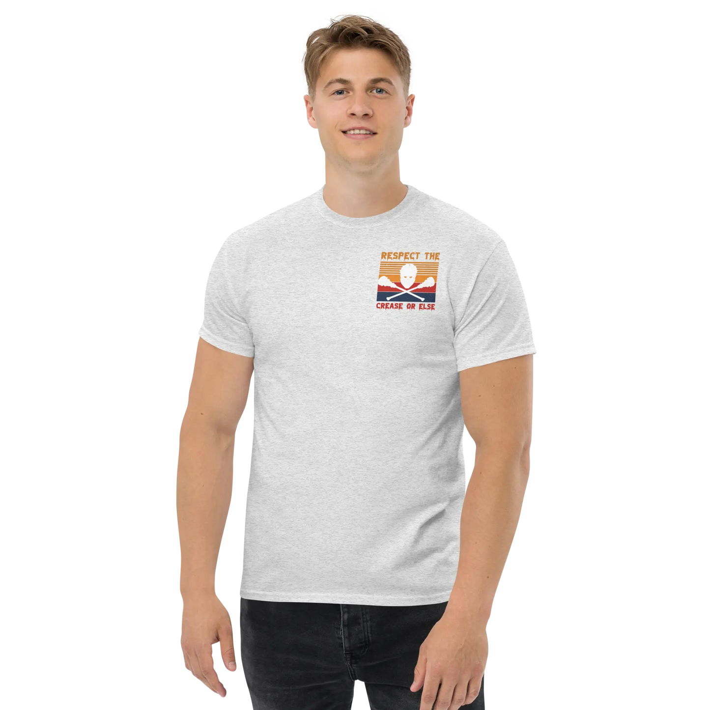 Halloween Respect the Crease Men's classic tee Coast 2 Coast Lax USA