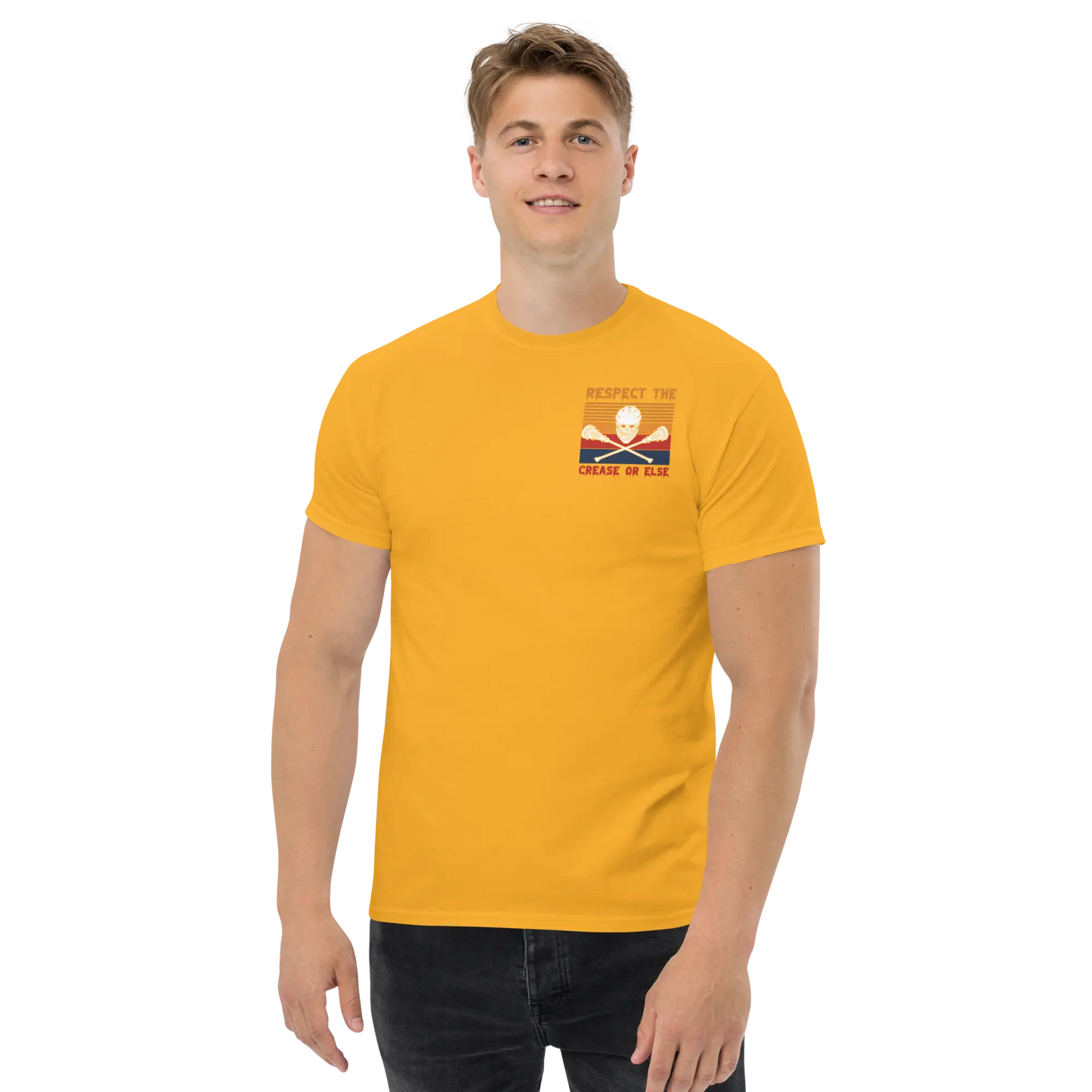 Halloween Respect the Crease Men's classic tee Coast 2 Coast Lax USA