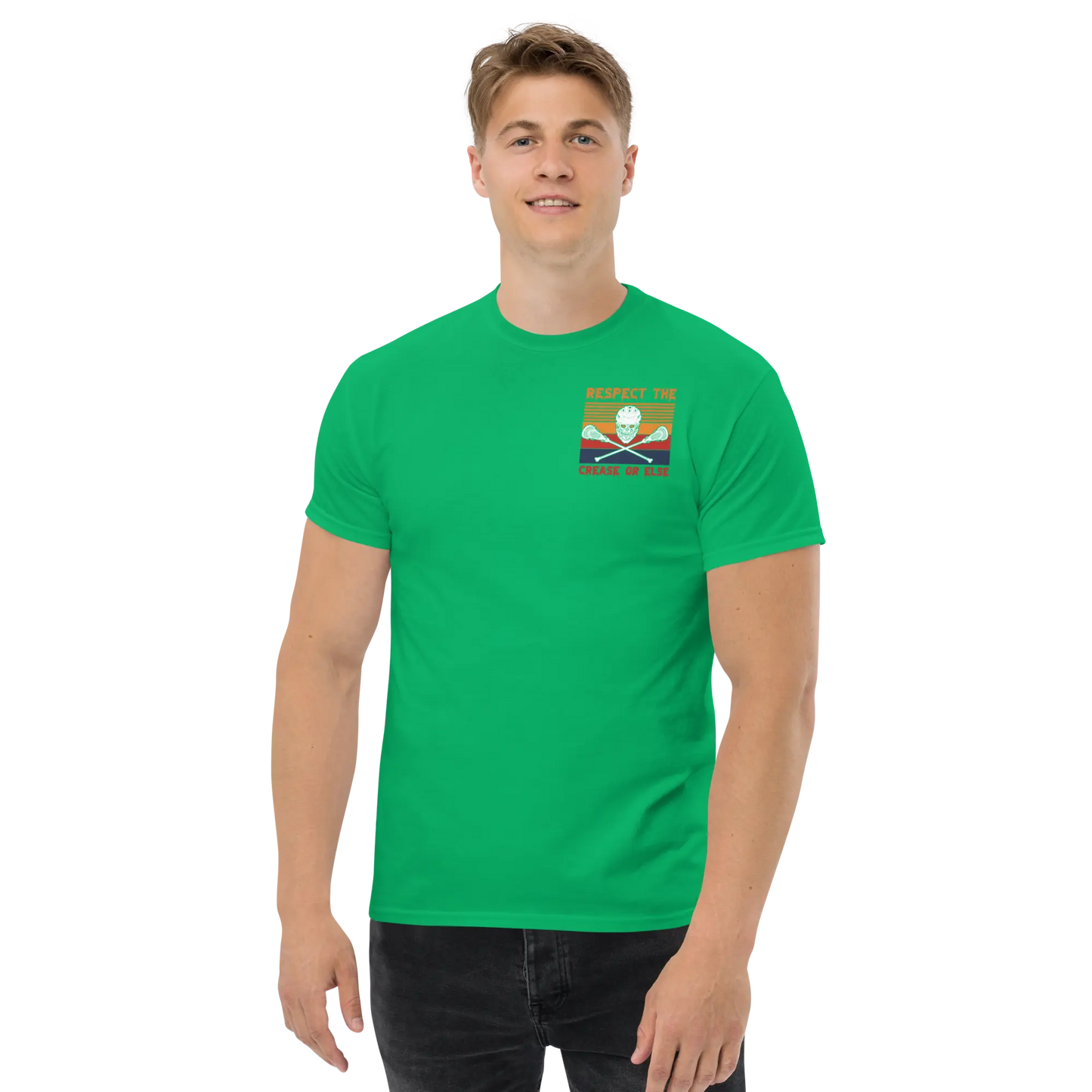 Halloween Respect the Crease Men's classic tee Coast 2 Coast Lax USA