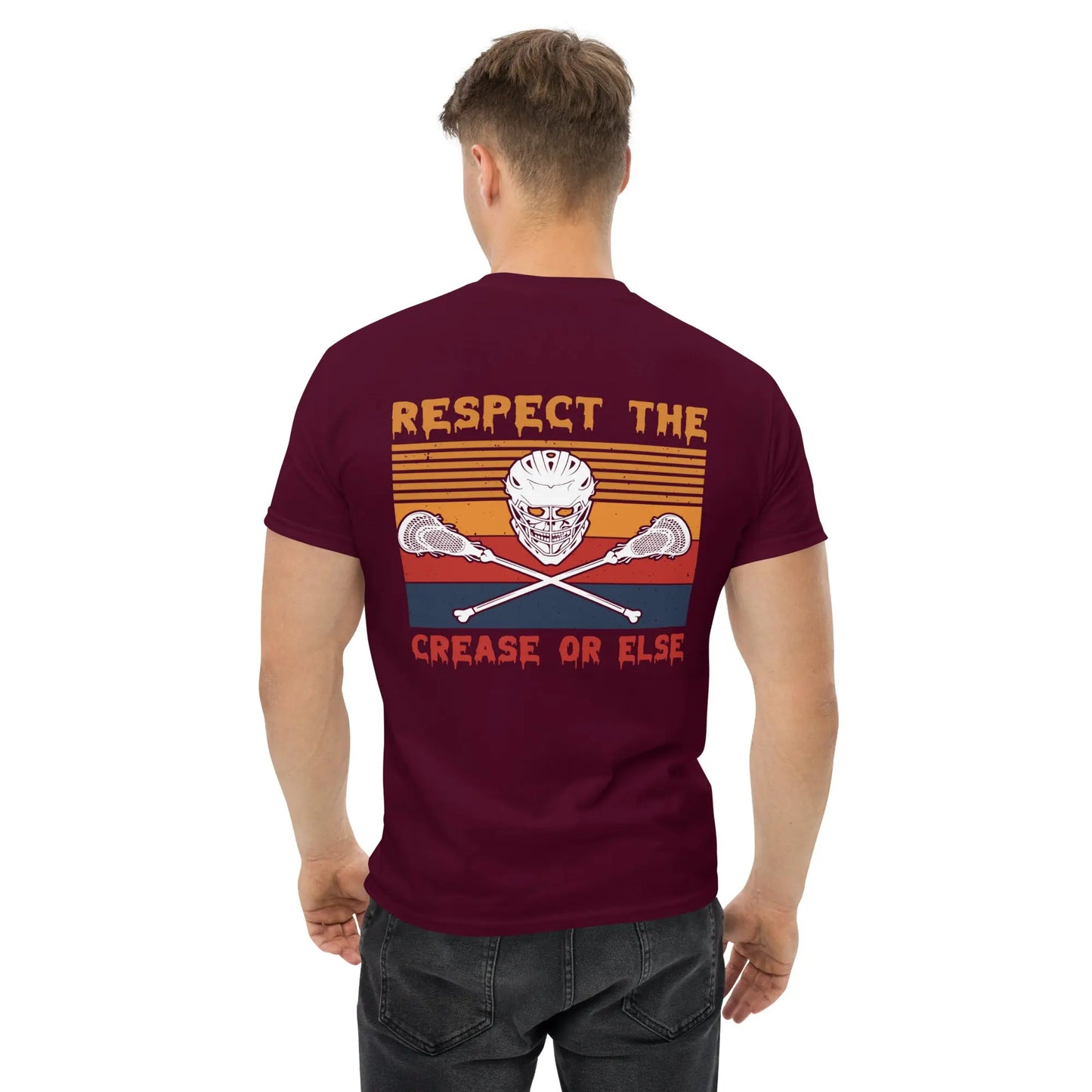 Halloween Respect the Crease Men's classic tee Coast 2 Coast Lax USA