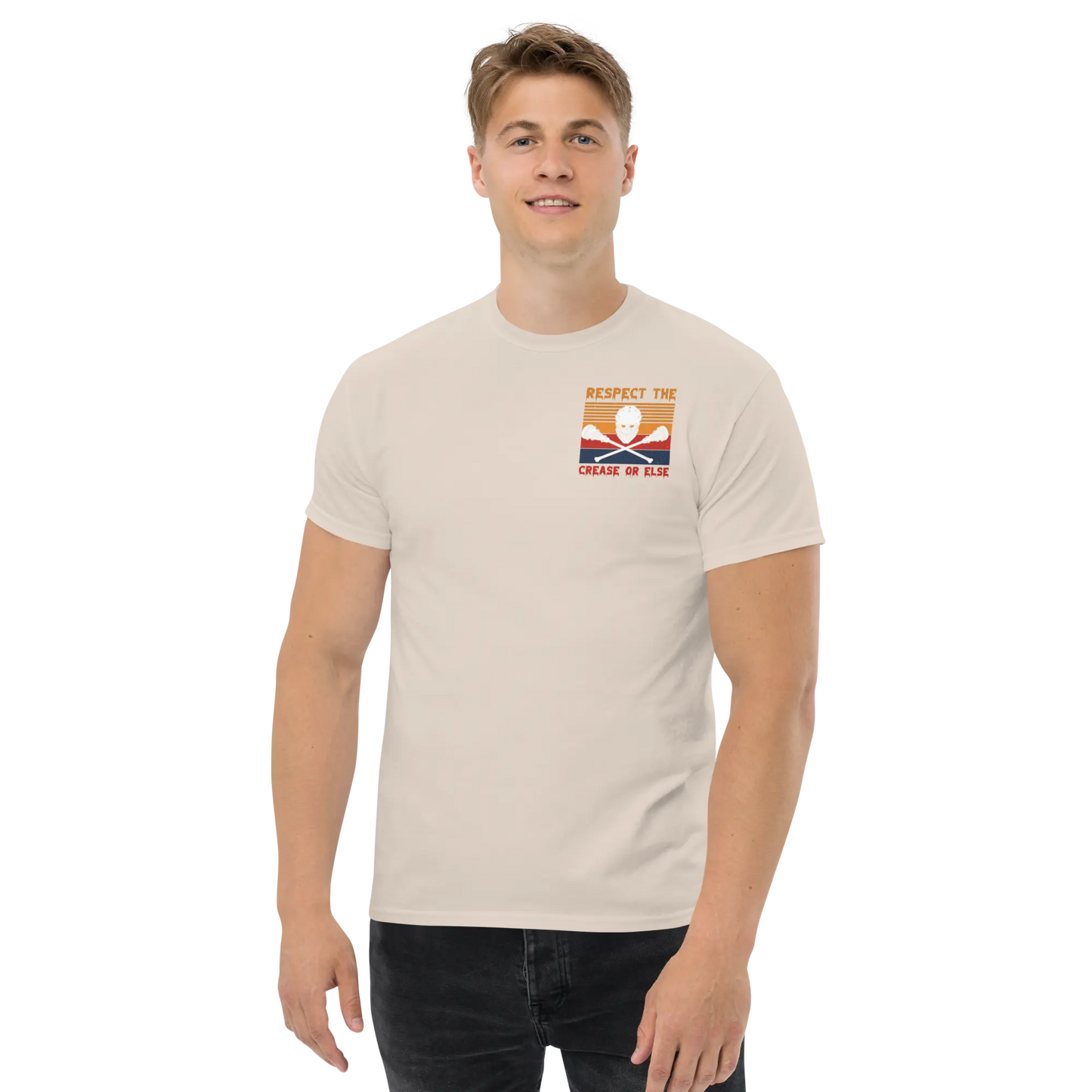 Halloween Respect the Crease Men's classic tee Coast 2 Coast Lax USA