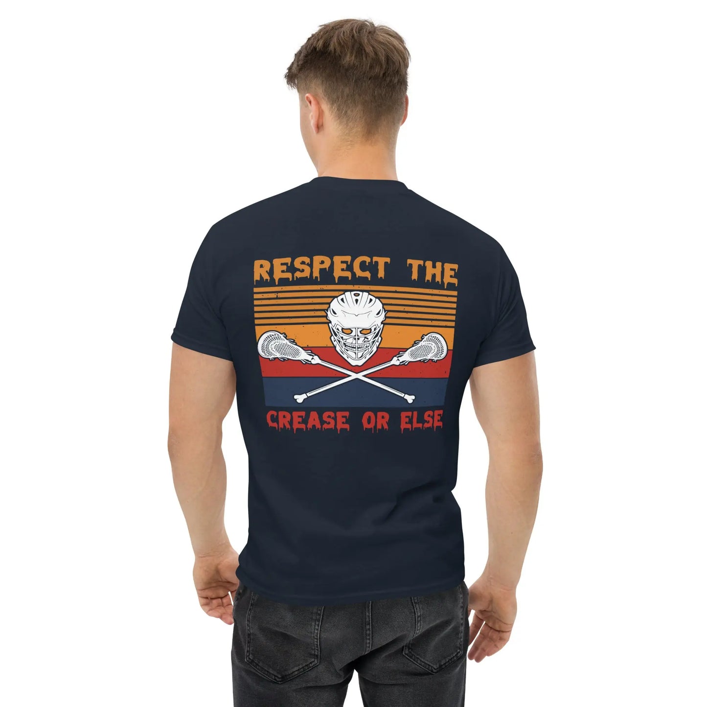 Halloween Respect the Crease Men's classic tee Coast 2 Coast Lax USA