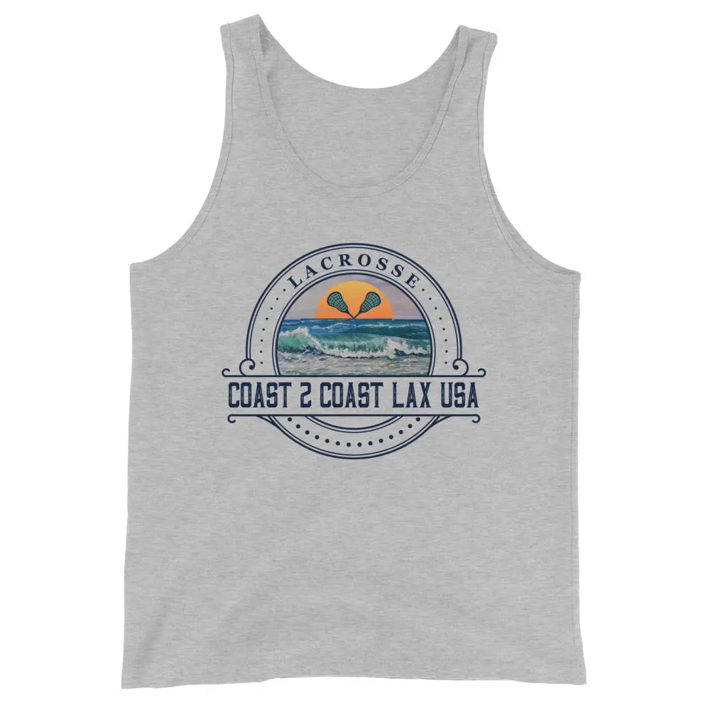 Men Logo Tank Top Coast 2 Coast Lax USA