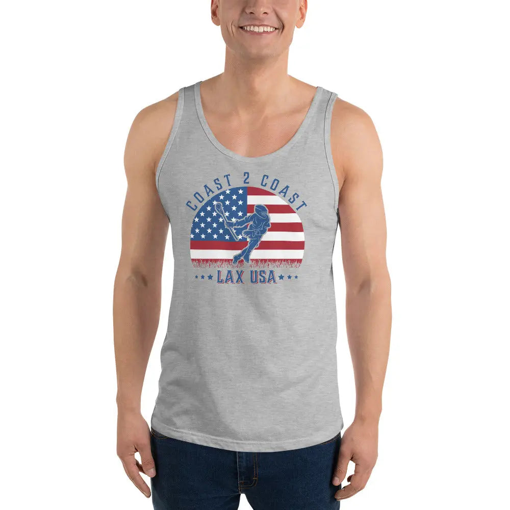 Lax USA Adult Tank Top Coast 2 Coast Lax USA