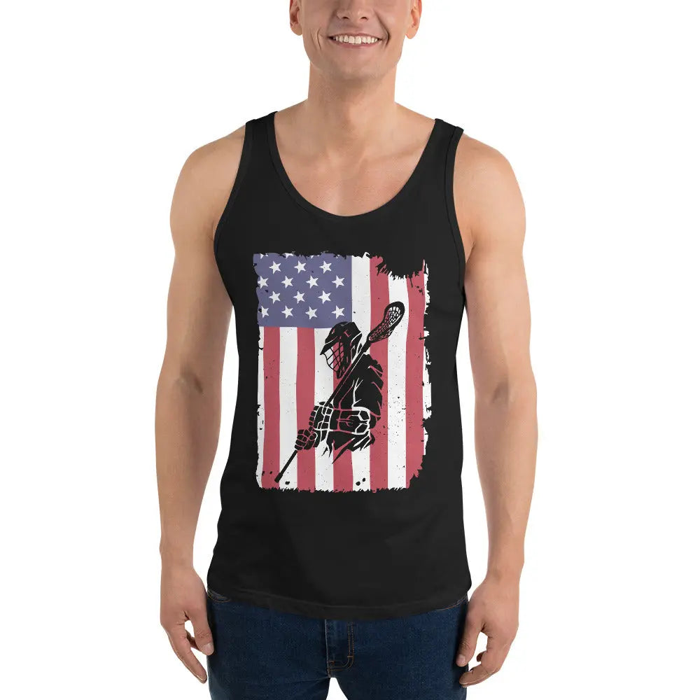 All American Adult Tank Top Coast 2 Coast Lax USA