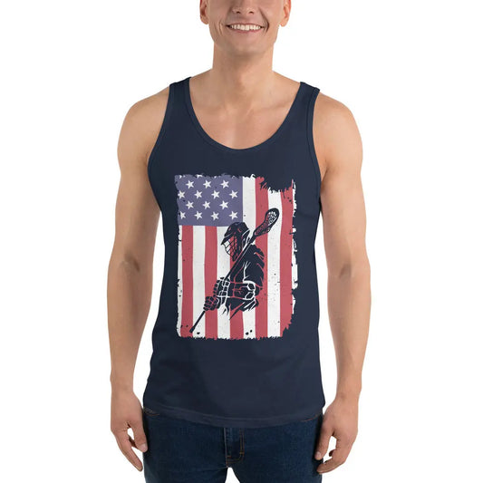 All American Adult Tank Top Coast 2 Coast Lax USA
