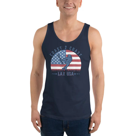 Lax USA Adult Tank Top Coast 2 Coast Lax USA