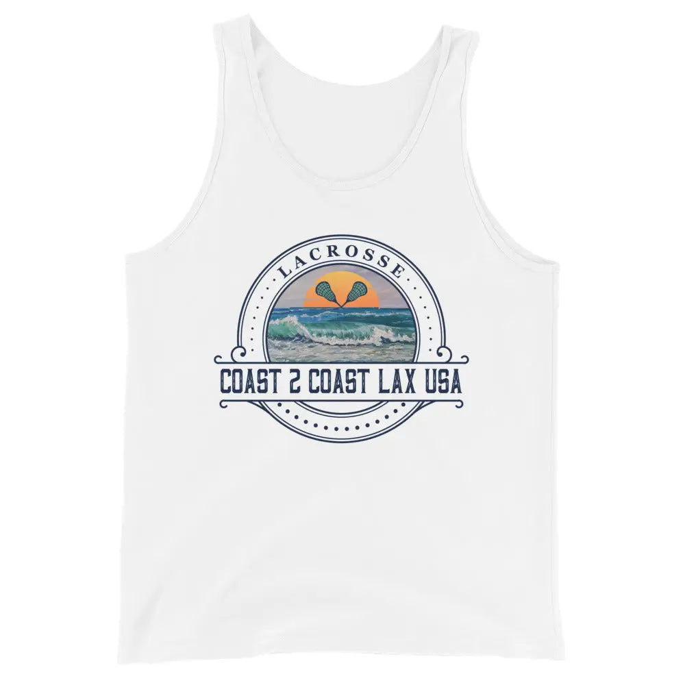 Men Logo Tank Top Coast 2 Coast Lax USA