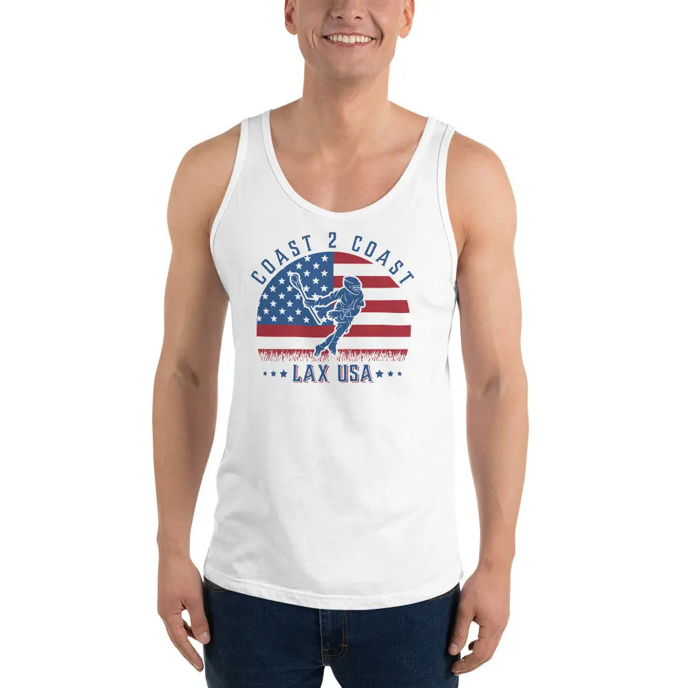 Lax USA Adult Tank Top Coast 2 Coast Lax USA