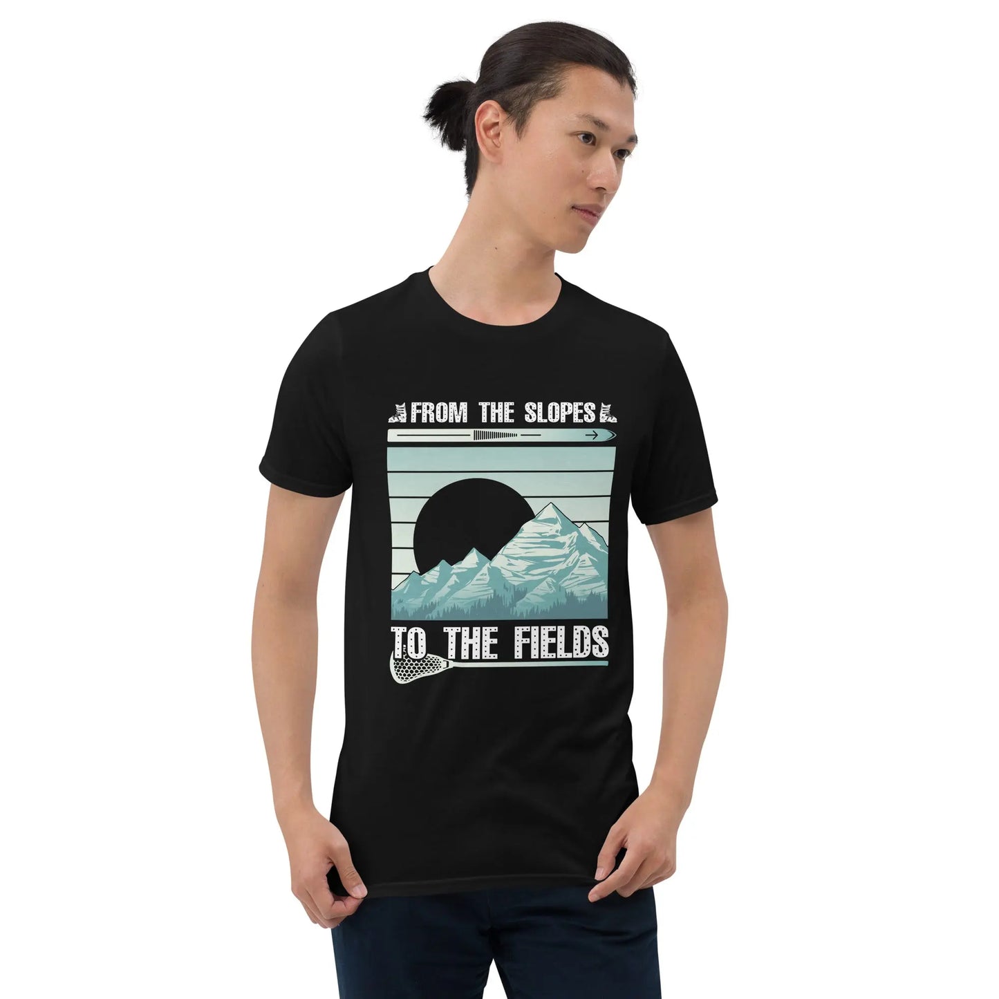 Adult From the Slopes to the Fields Short-Sleeve T-Shirt Coast 2 Coast Lax USA