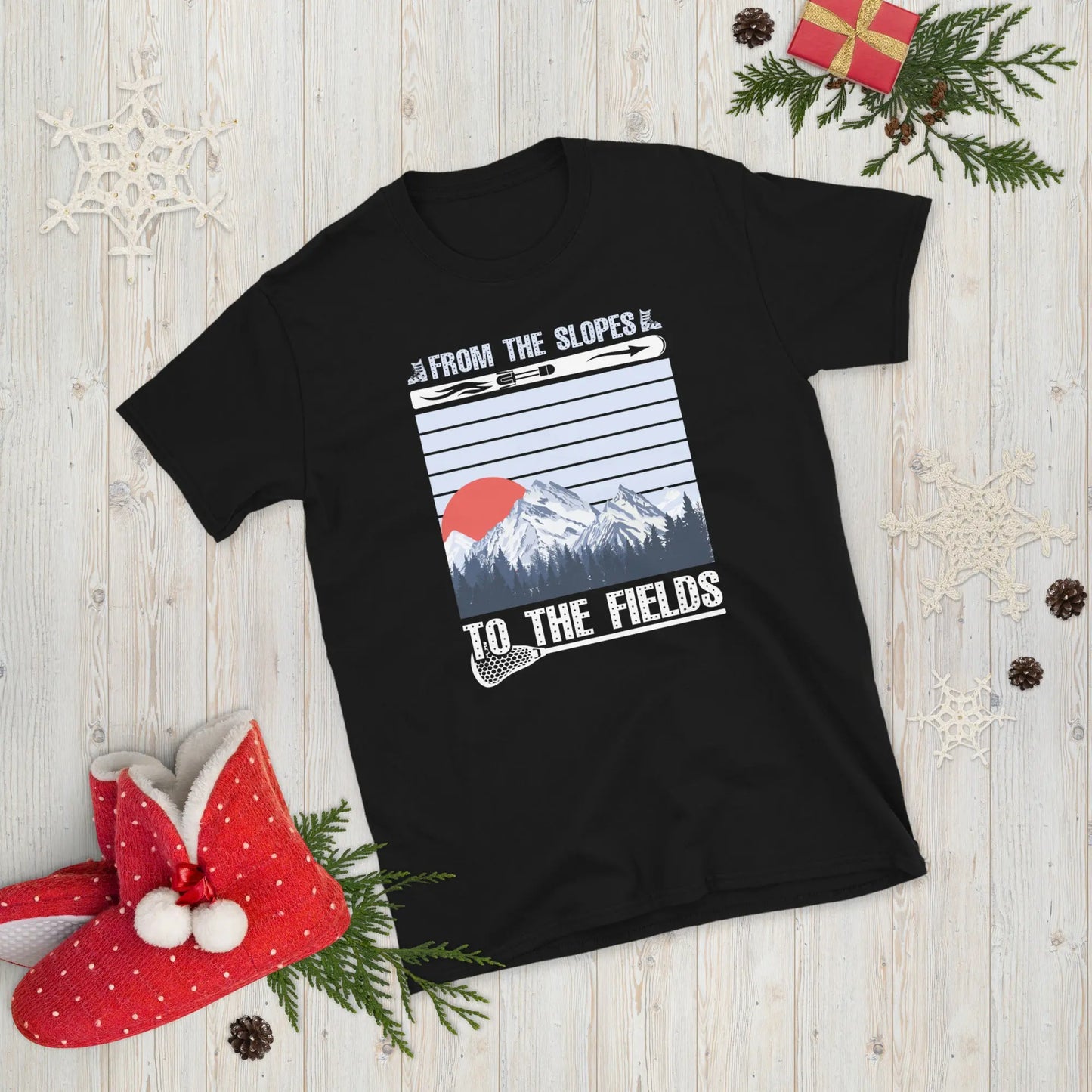 Adult Ski Short-Sleeve T-Shirt Coast 2 Coast Lax USA
