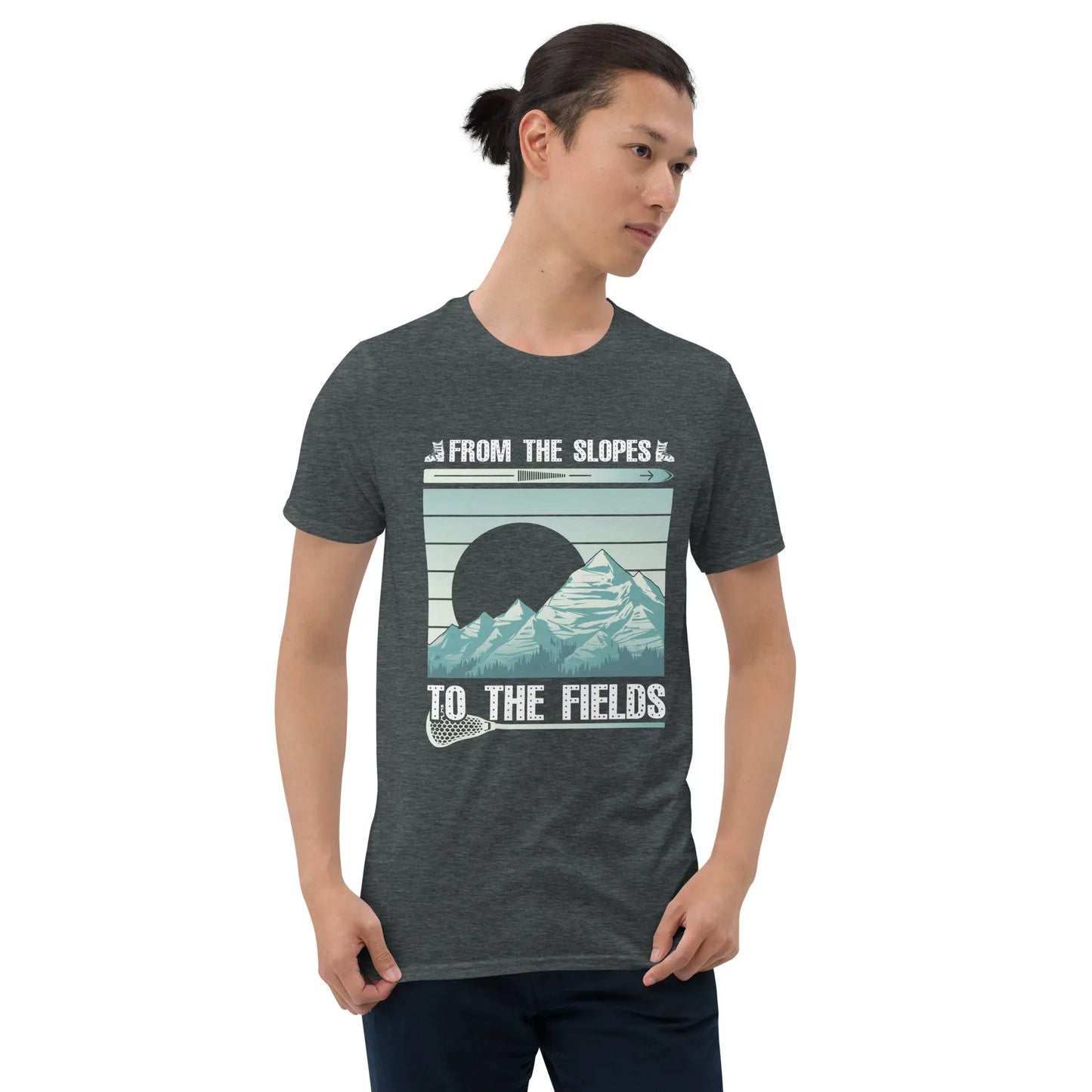 Adult From the Slopes to the Fields Short-Sleeve T-Shirt Coast 2 Coast Lax USA