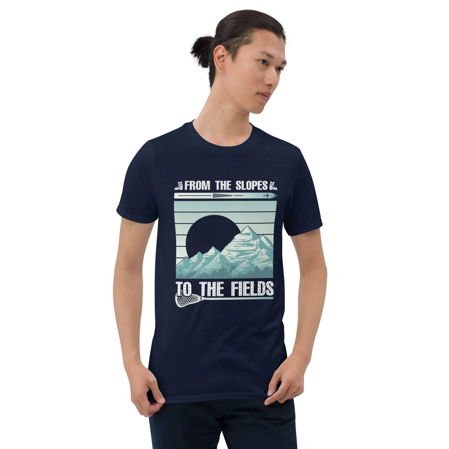 Adult From the Slopes to the Fields Short-Sleeve T-Shirt Coast 2 Coast Lax USA