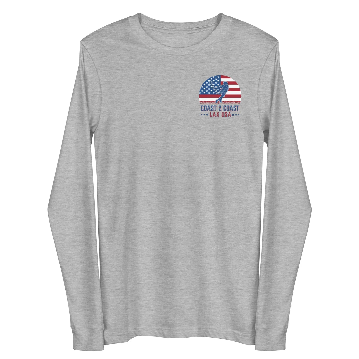 Lax USA Adult Long Sleeve Tee Coast 2 Coast Lax USA