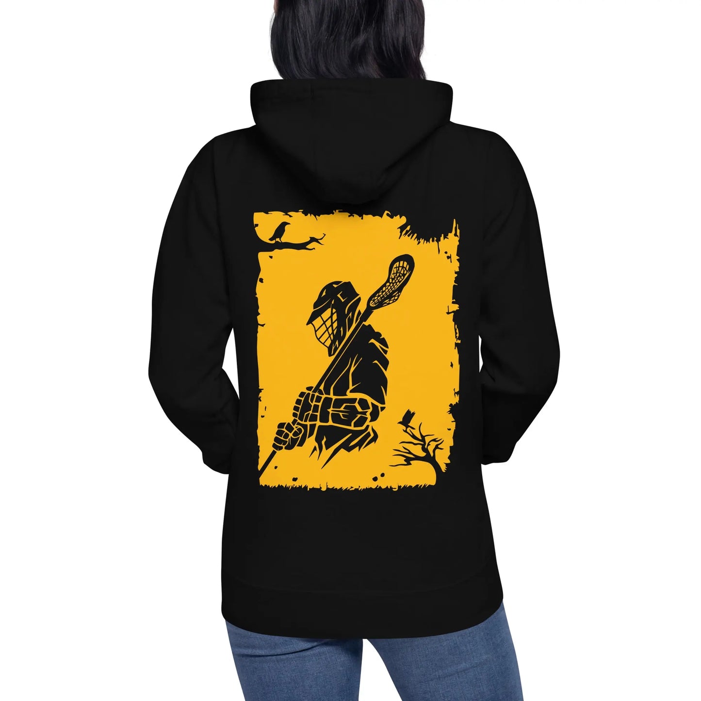 Adult Lacrosse Player Hoodie Coast 2 Coast Lax USA