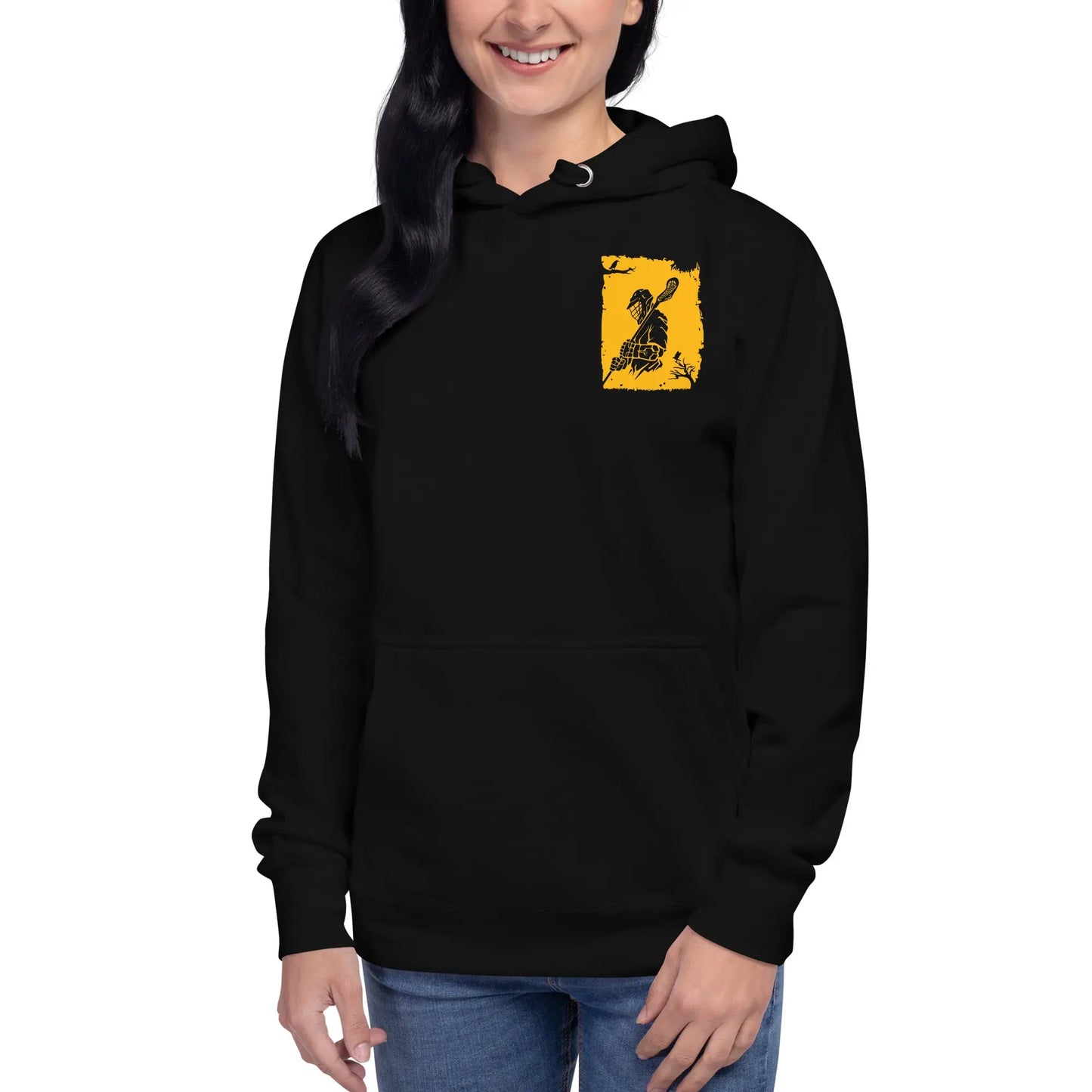 Adult Lacrosse Player Hoodie Coast 2 Coast Lax USA