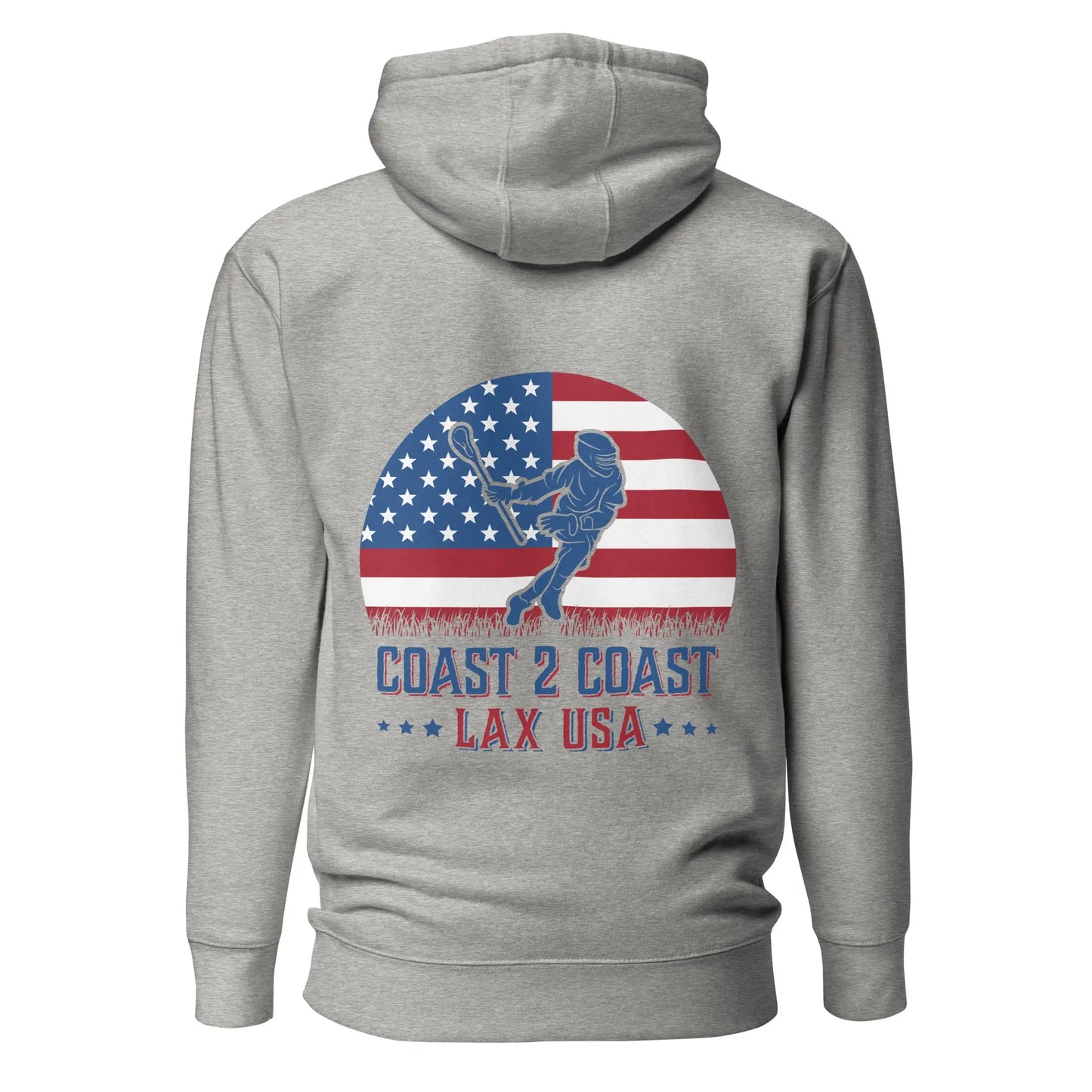 Lax USA Men's Unisex Hoodie Coast 2 Coast Lax USA