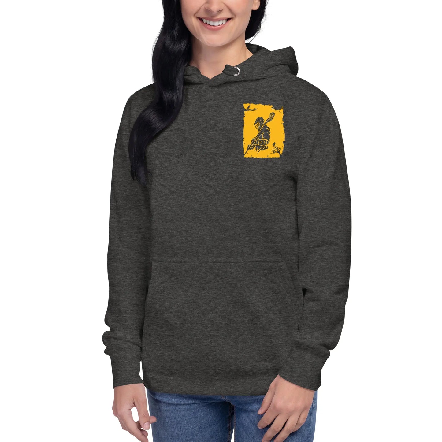 Adult Lacrosse Player Hoodie Coast 2 Coast Lax USA