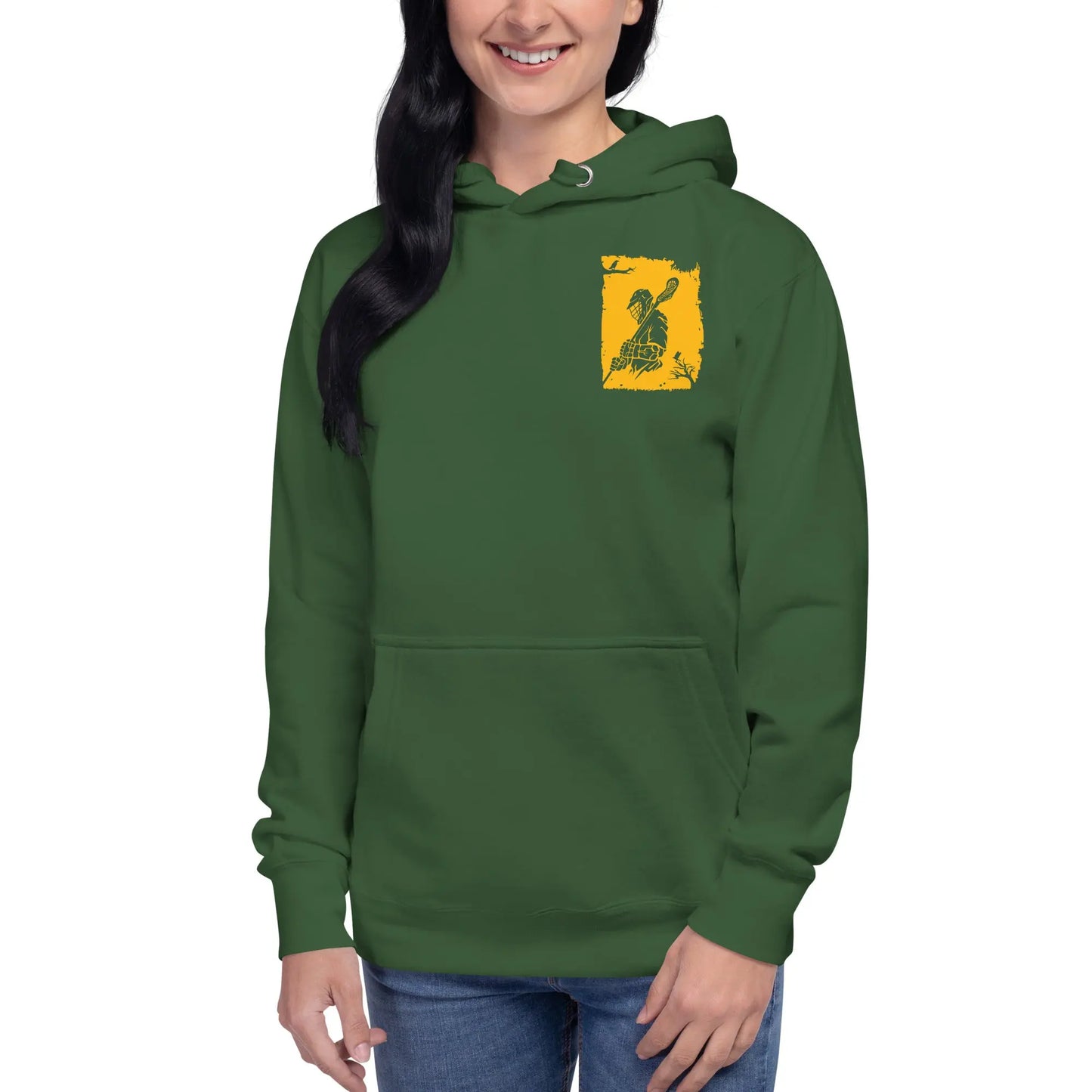 Adult Lacrosse Player Hoodie Coast 2 Coast Lax USA