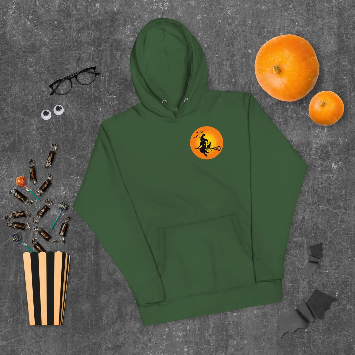 Halloween Lacrosse Witch Unisex Hoodie Coast 2 Coast Lax USA