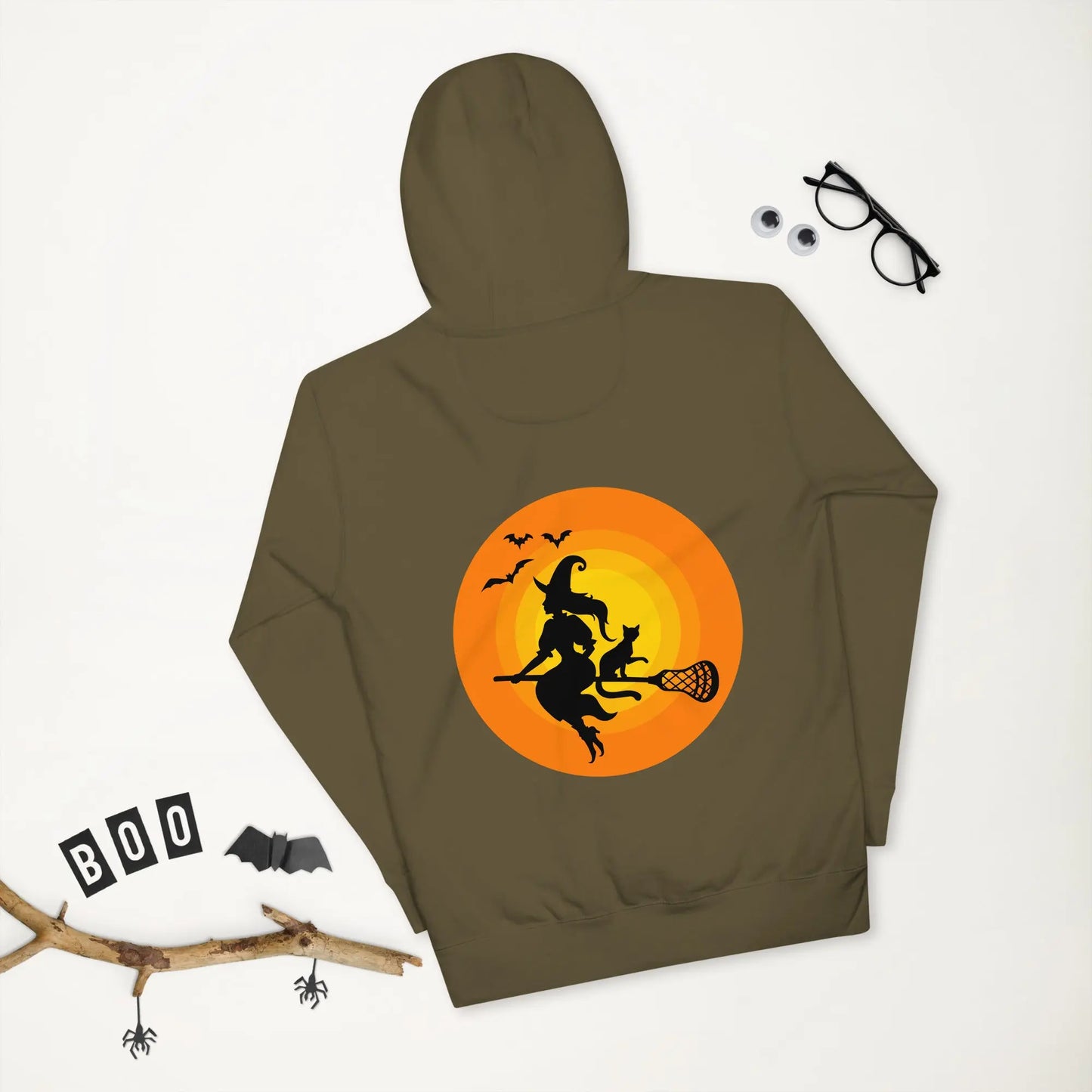 Halloween Lacrosse Witch Unisex Hoodie Coast 2 Coast Lax USA