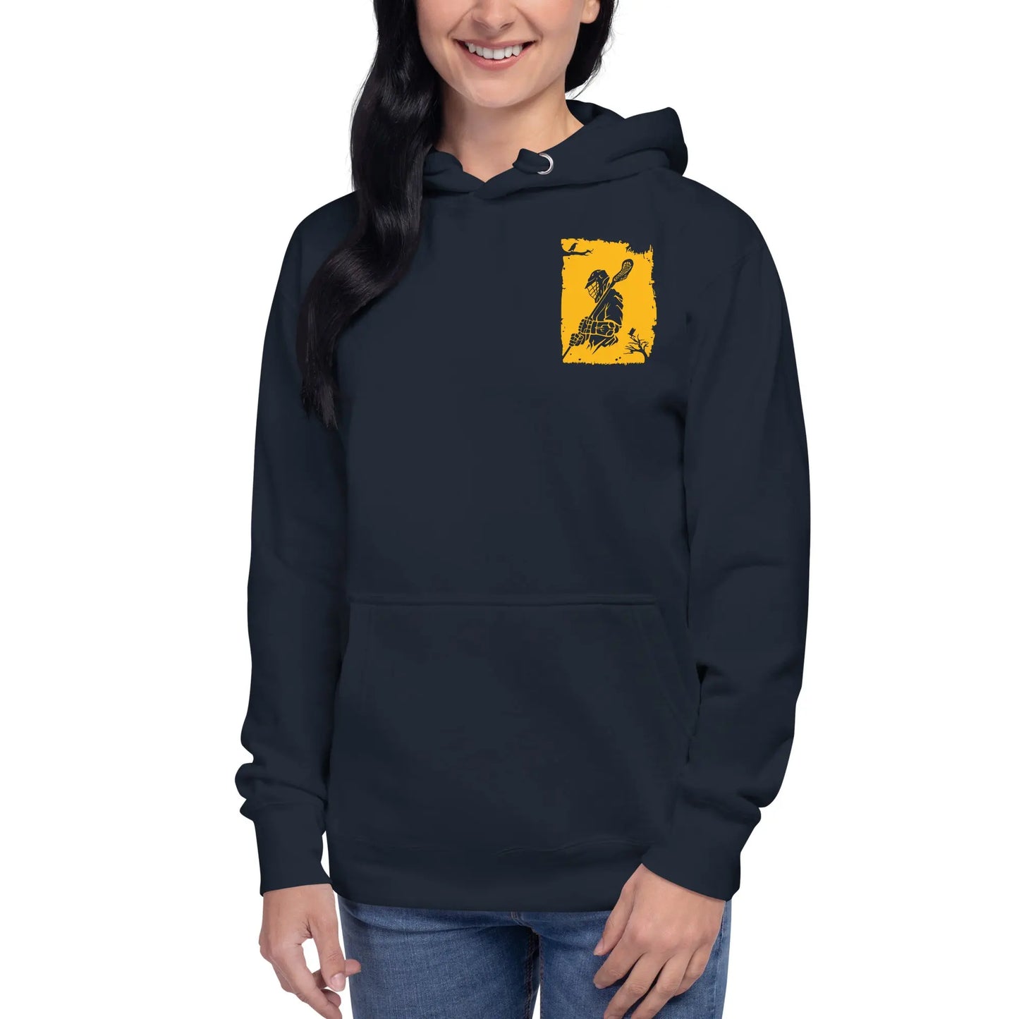 Adult Lacrosse Player Hoodie Coast 2 Coast Lax USA