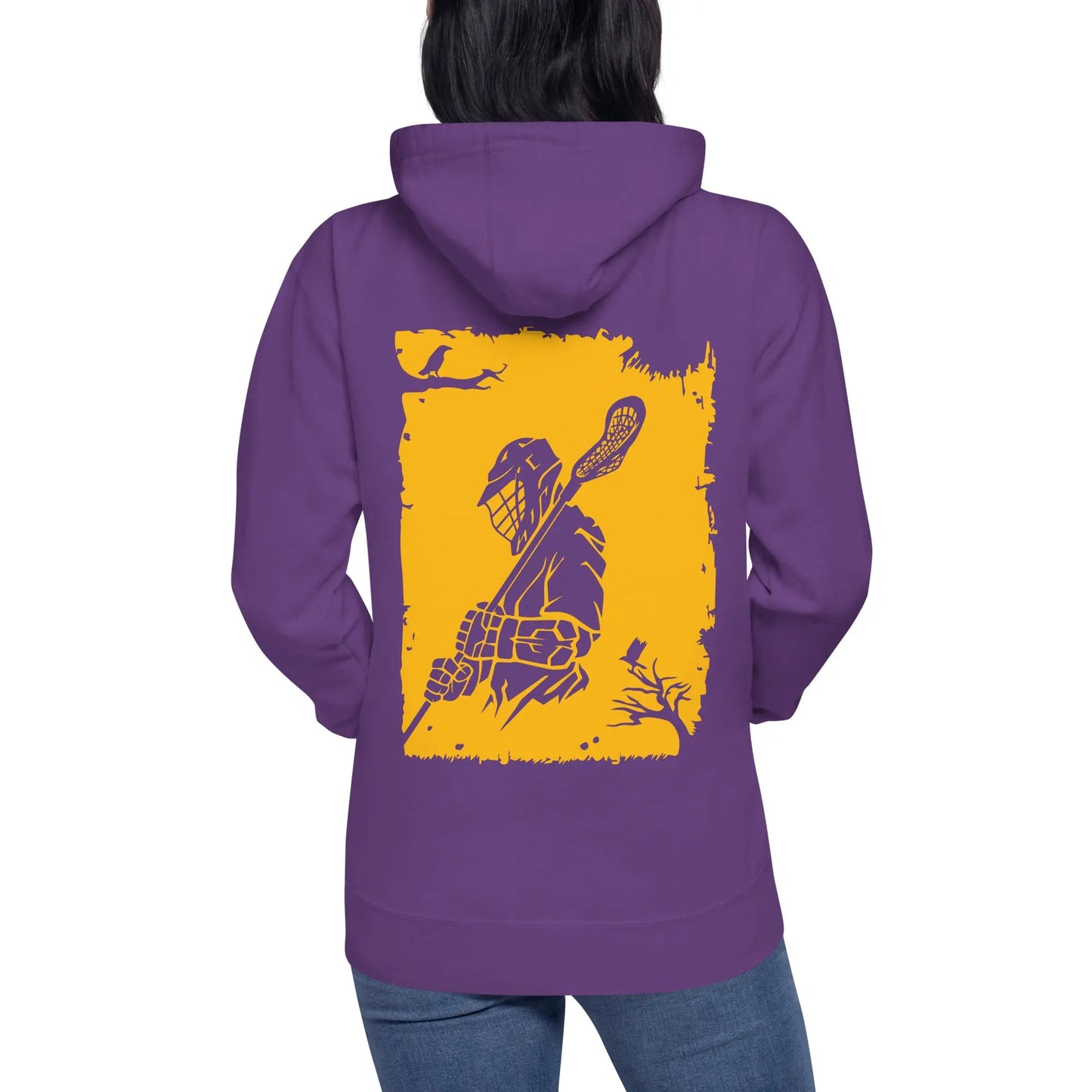 Adult Lacrosse Player Hoodie Coast 2 Coast Lax USA
