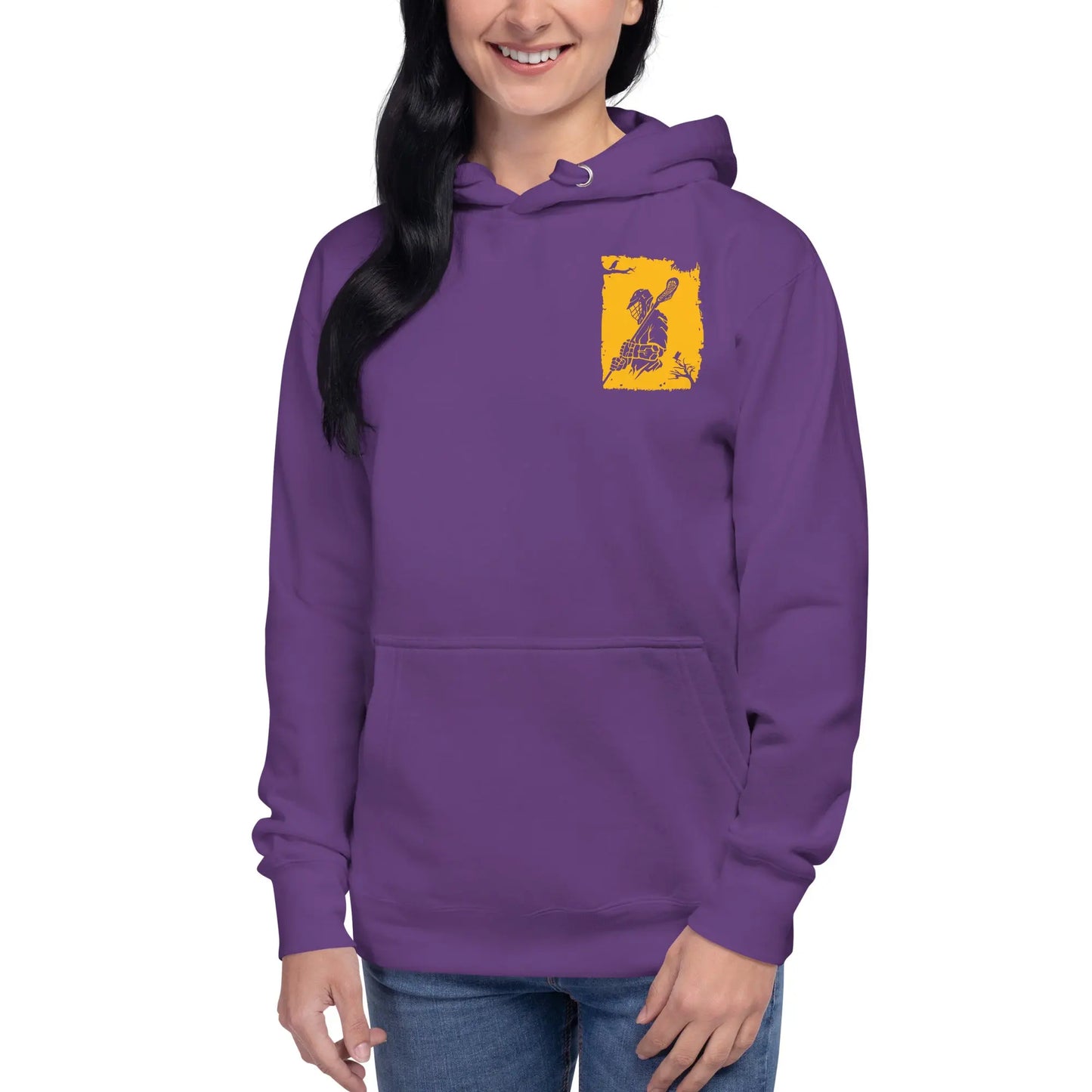Adult Lacrosse Player Hoodie Coast 2 Coast Lax USA