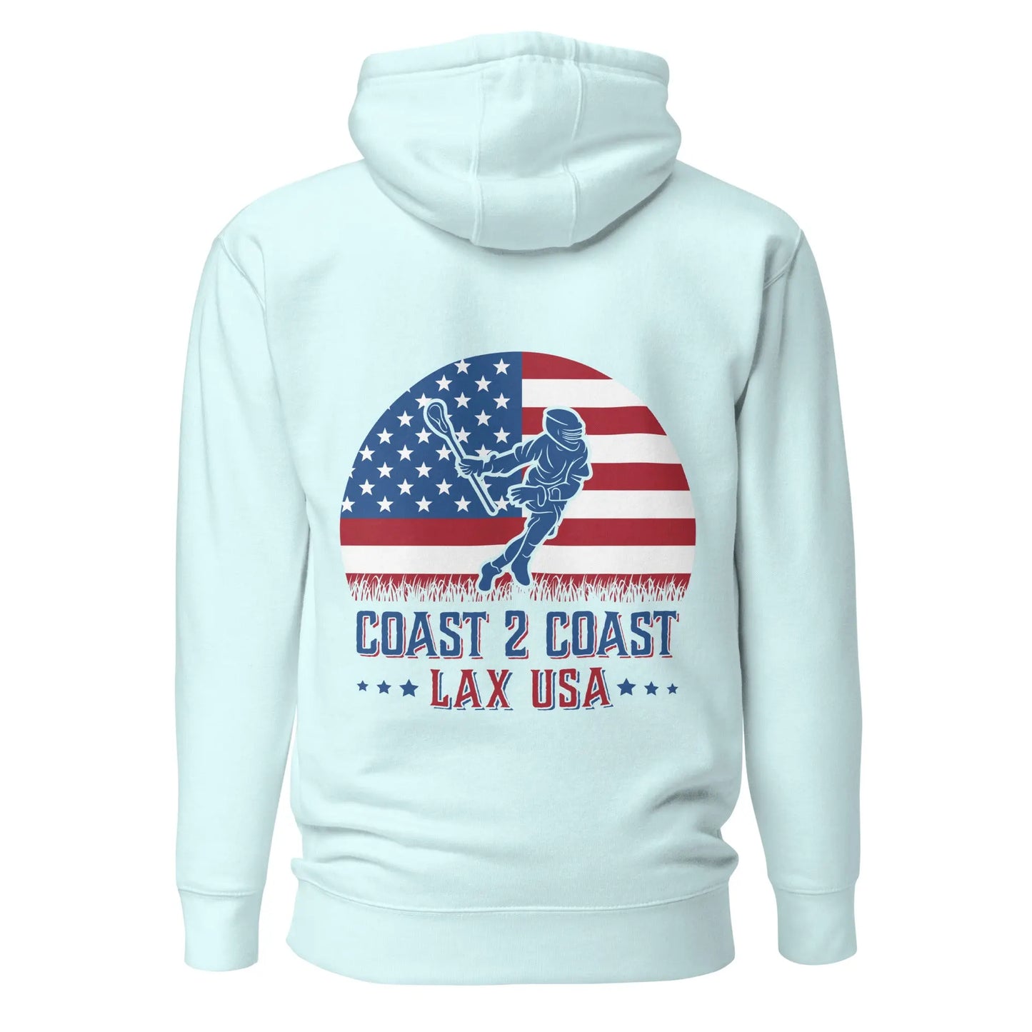 Lax USA Men's Unisex Hoodie Coast 2 Coast Lax USA