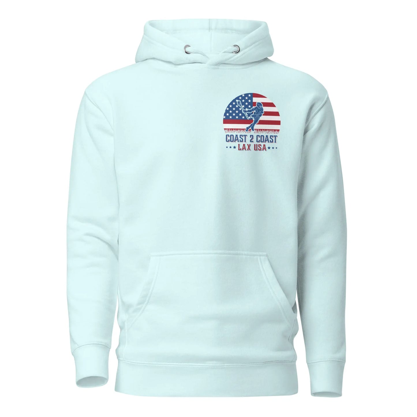 Lax USA Men's Unisex Hoodie Coast 2 Coast Lax USA