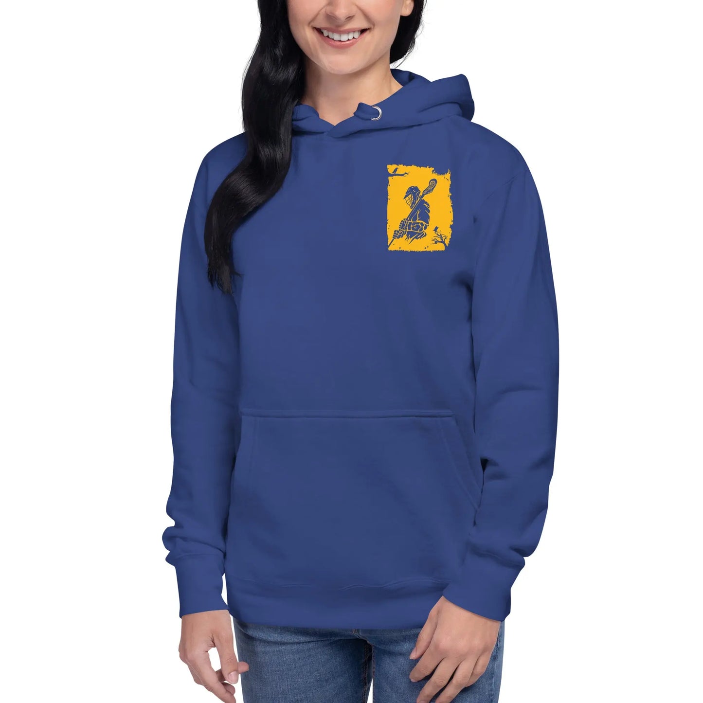 Adult Lacrosse Player Hoodie Coast 2 Coast Lax USA