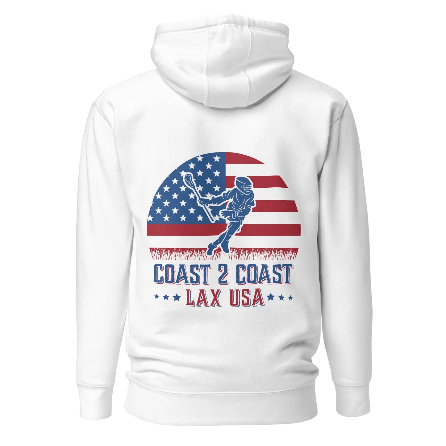 Lax USA Men's Unisex Hoodie Coast 2 Coast Lax USA