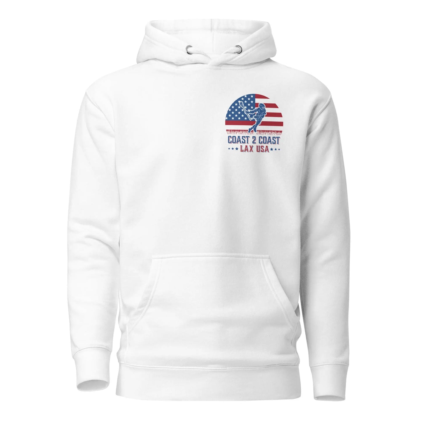 Lax USA Men's Unisex Hoodie Coast 2 Coast Lax USA