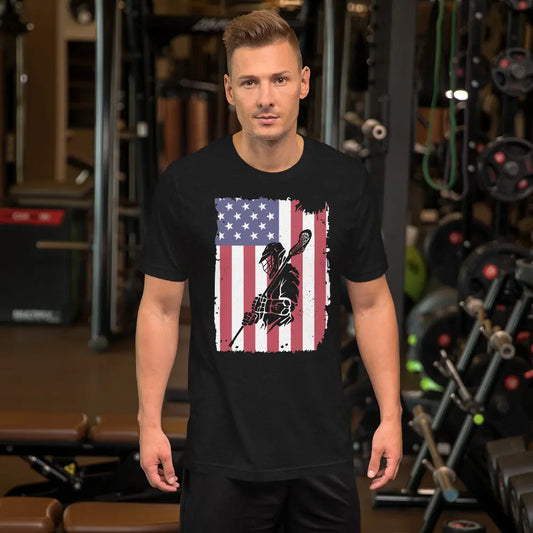 American All Star Adult t-shirt Coast 2 Coast Lax USA