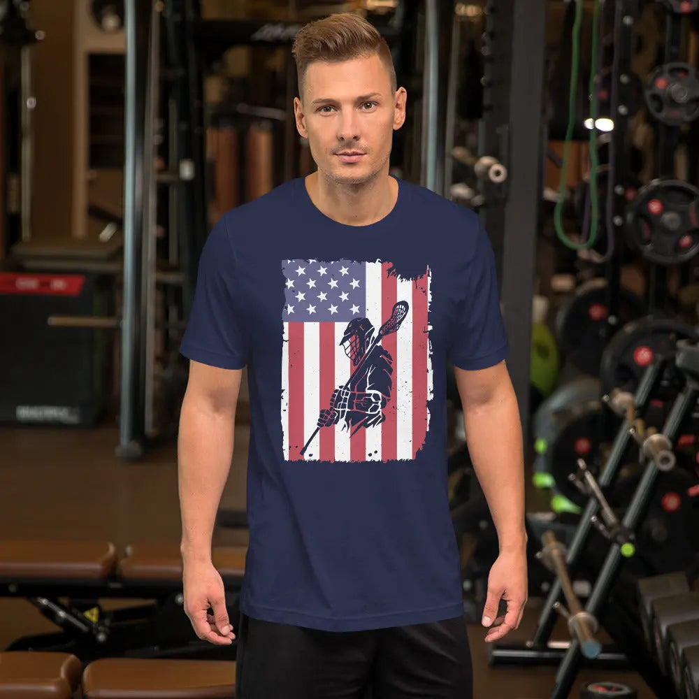 American All Star Adult t-shirt Coast 2 Coast Lax USA