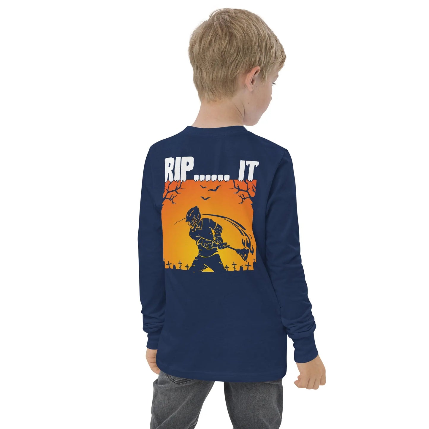 Youth Halloween RIP IT long sleeve tee Coast 2 Coast Lax USA