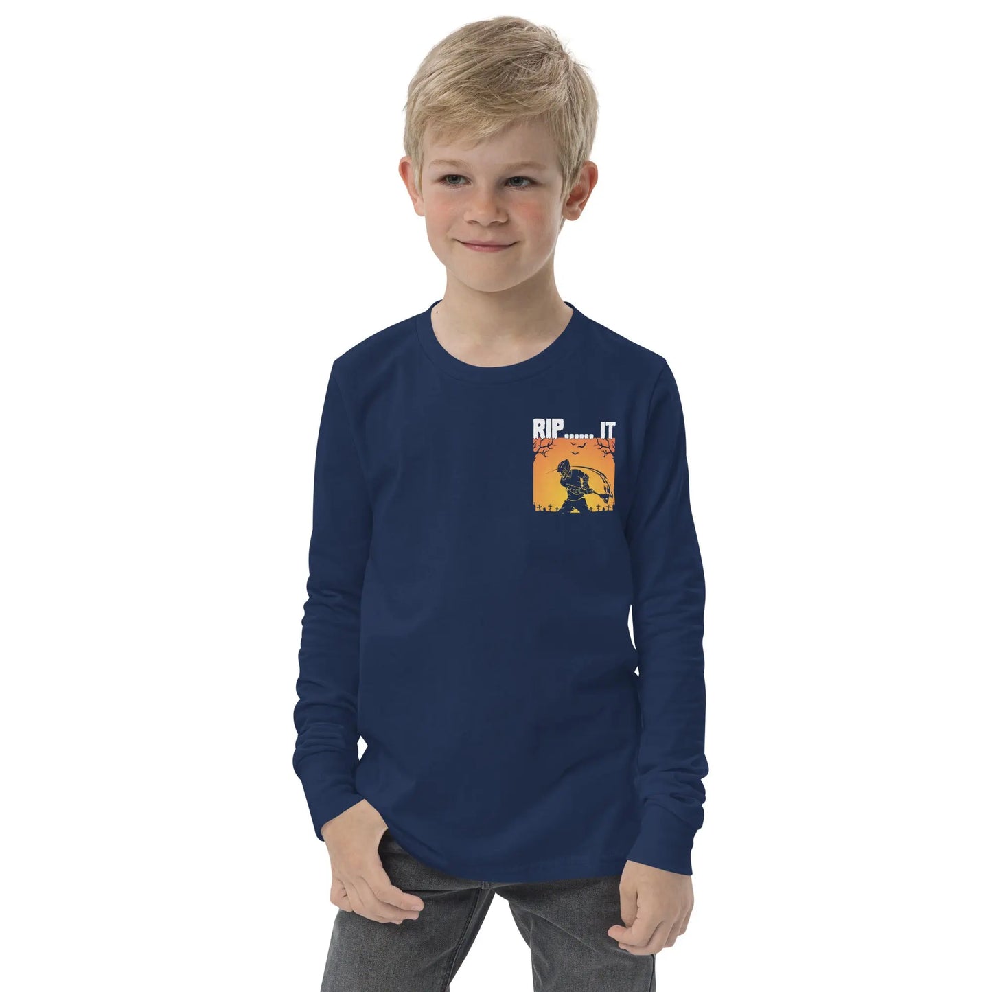 Youth Halloween RIP IT long sleeve tee Coast 2 Coast Lax USA