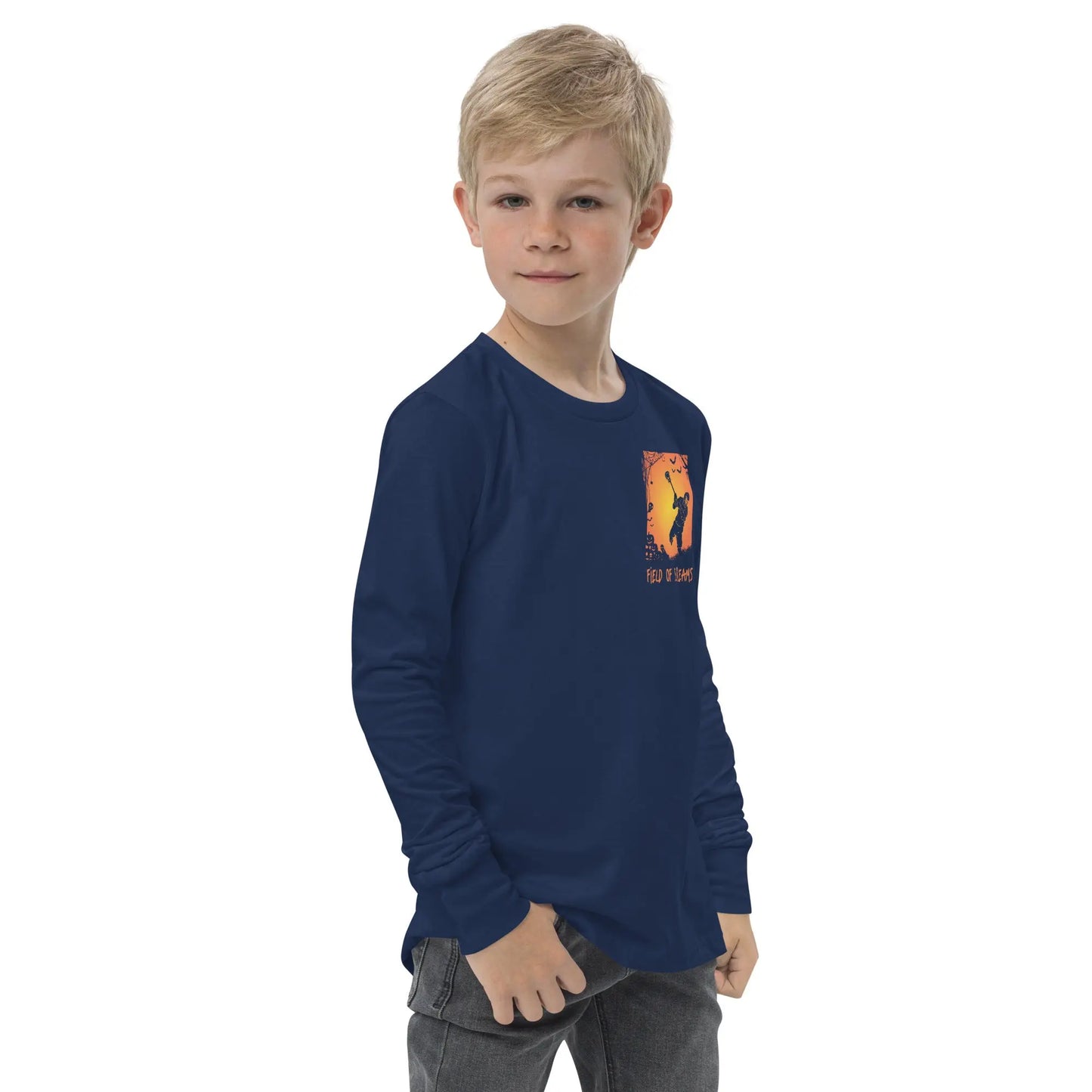 Halloween Lacrosse of Screams Youth long sleeve tee Coast 2 Coast Lax USA
