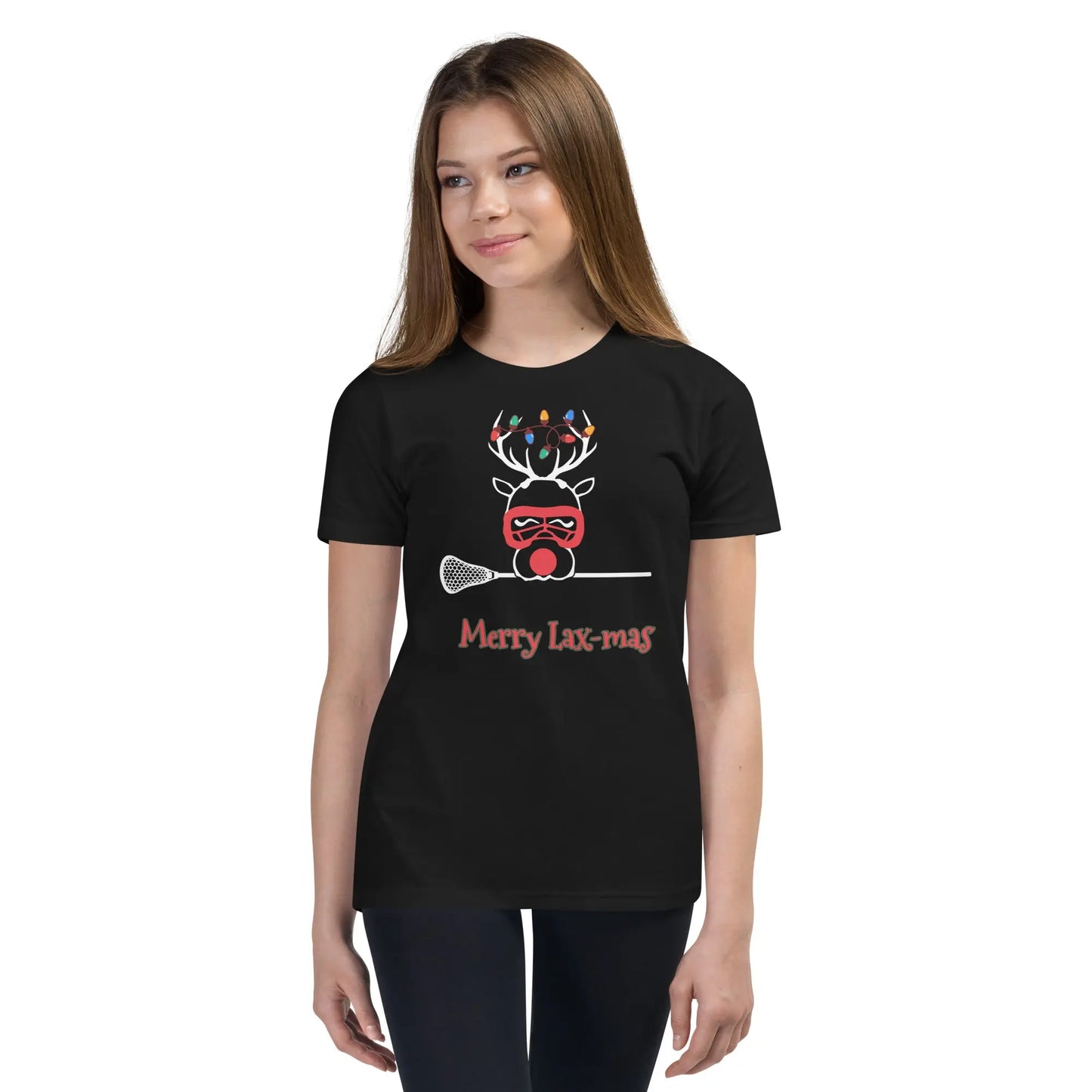 Youth Merry Lax-mas Short Sleeve T-Shirt Coast 2 Coast Lax USA