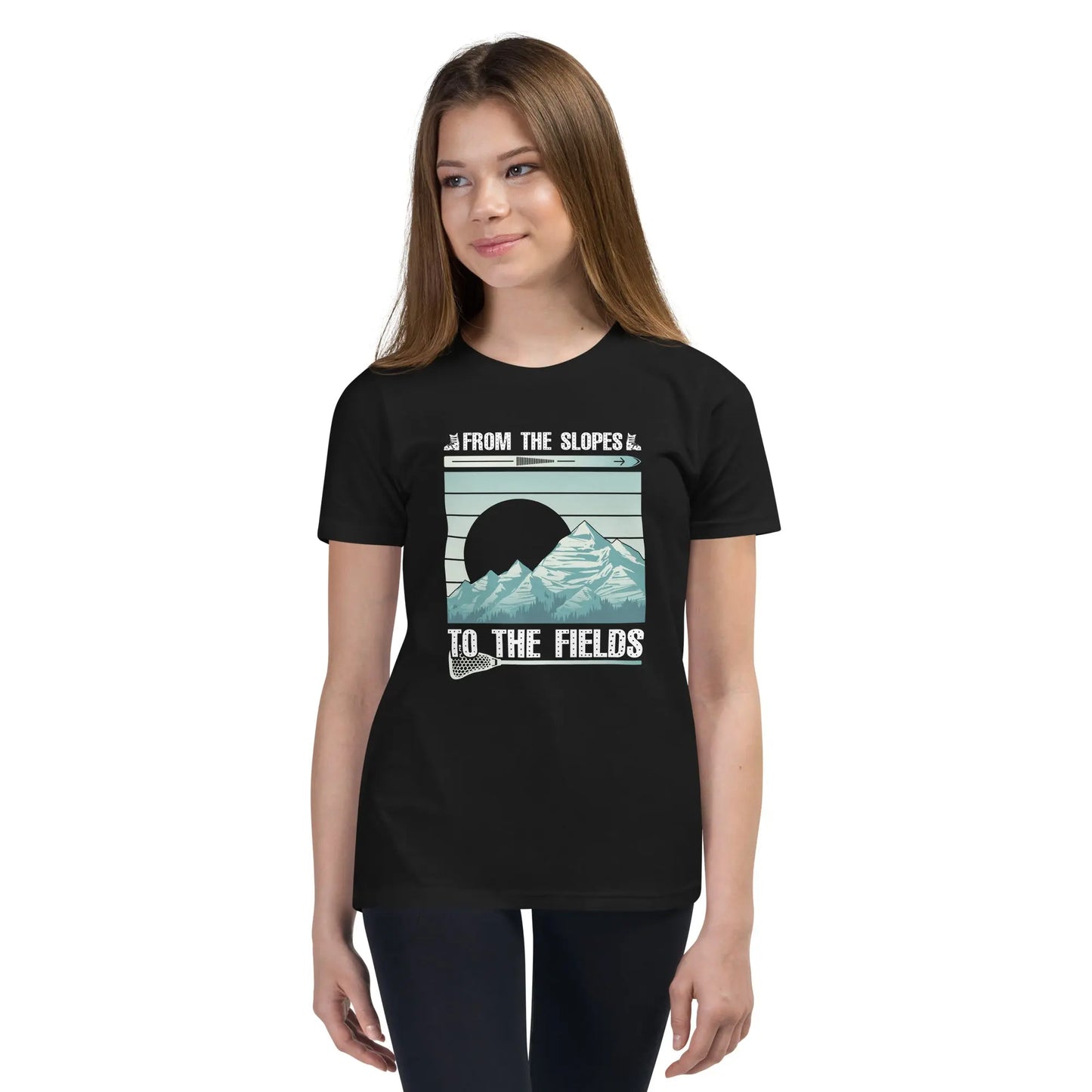 Youth Ski Lax Short Sleeve T-Shirt Coast 2 Coast Lax USA